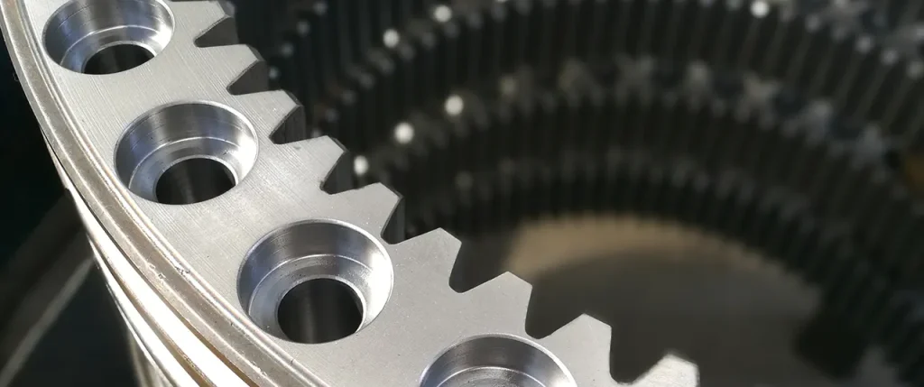slewing ring bearing with internal gear