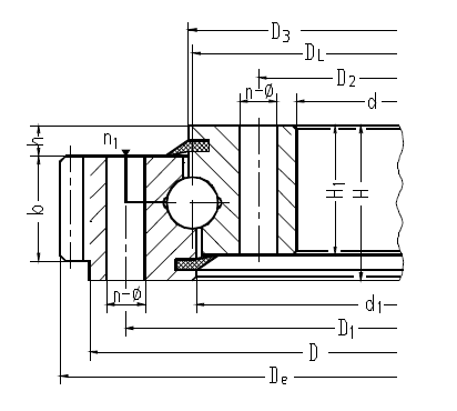 01 Series Slewing Bearing Structure Diagram