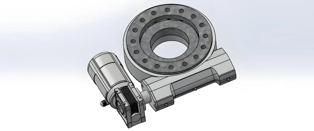 What is the gear ratio for a slew drive?