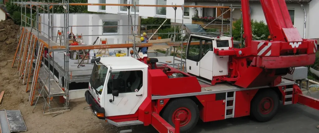 Crane slew bearing rocking test