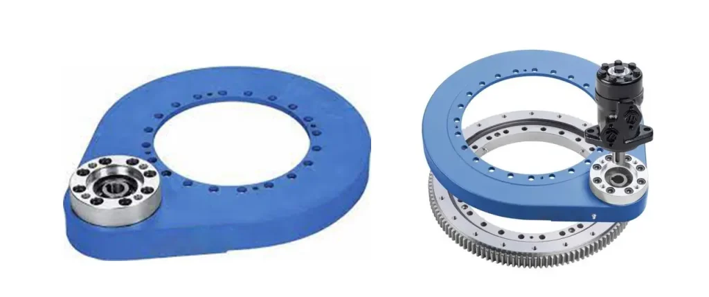 Spur gear slewing drive