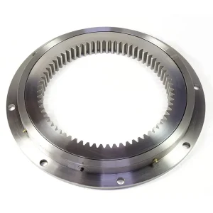 Single Row Four Point Contact Ball Internal Gear Flange Type Slewing Ring Bearing