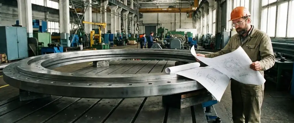 Common Installation Structure Mistakes for Large-Diameter Slewing Bearings
