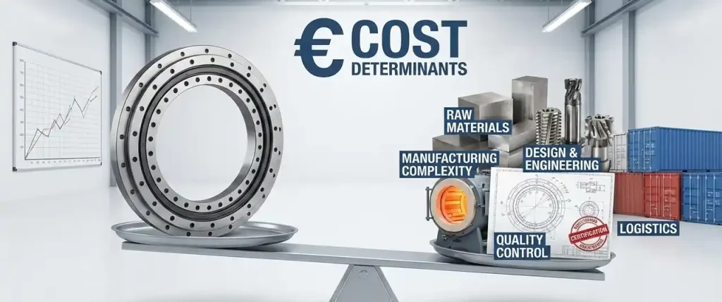 What Determines Slewing Bearing Cost? Key Factors That Affect Price and Performance